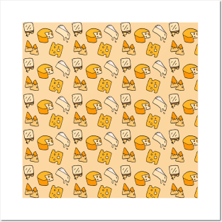 Cheese and Nachos Pattern Posters and Art